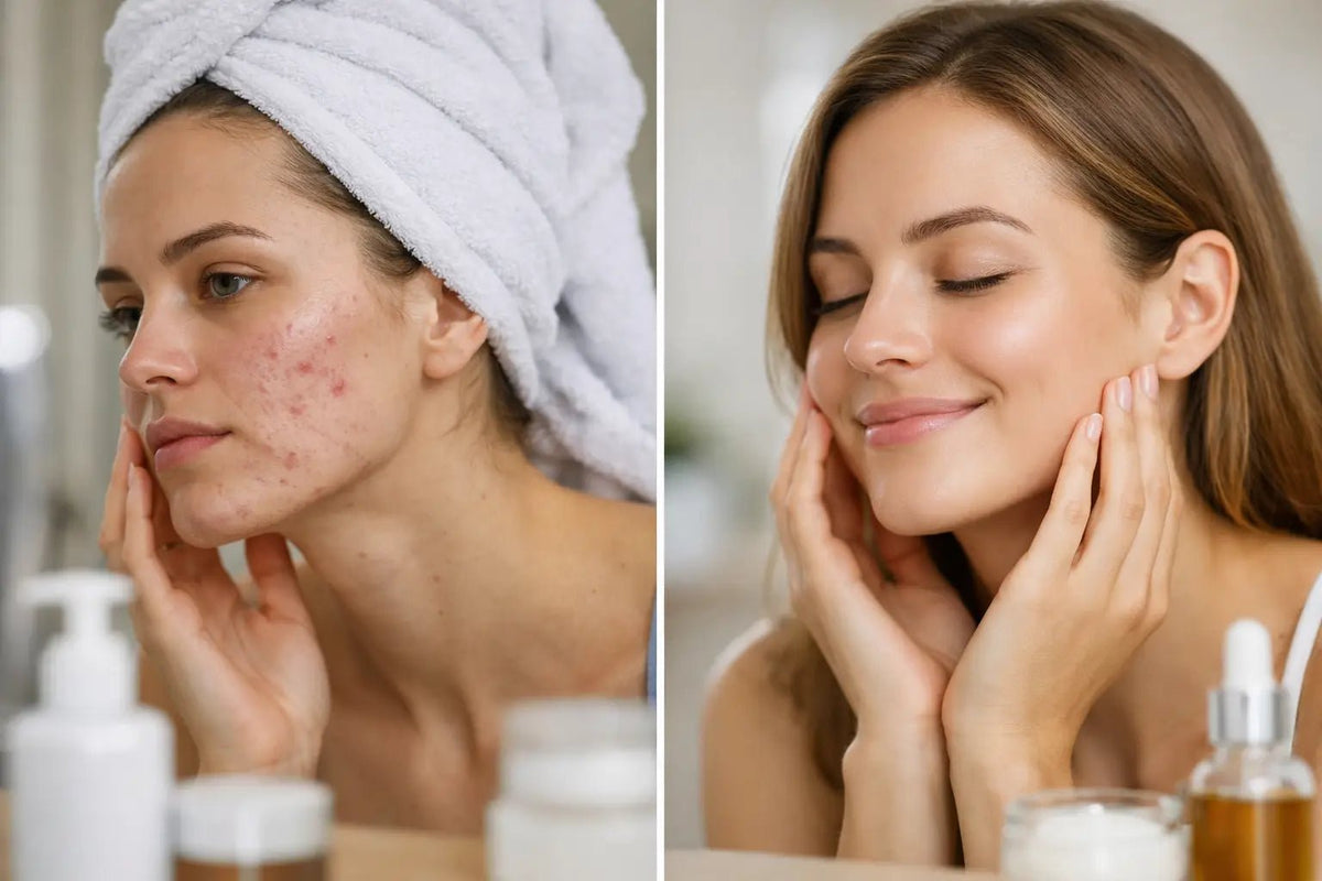 Acne Routine Before and After: What to Expect - Loma Lux Laboratories