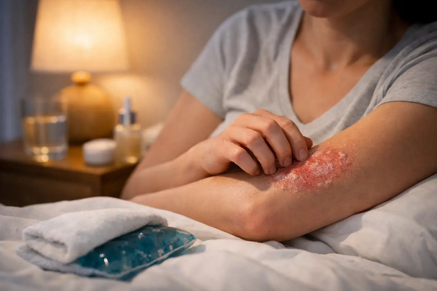 How to Soothe Psoriasis Itching Overnight - Loma Lux Laboratories