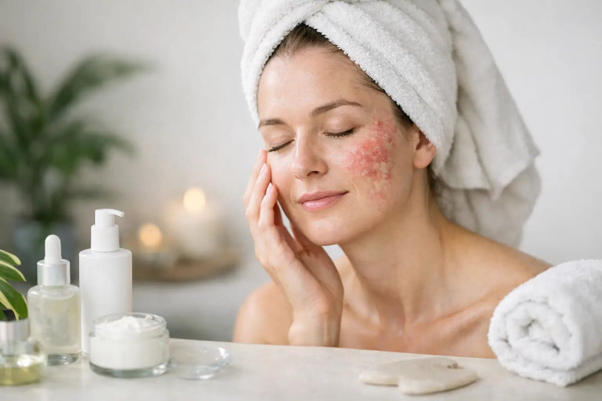 Psoriasis Face Care Routine for Calmer Skin - Loma Lux Laboratories