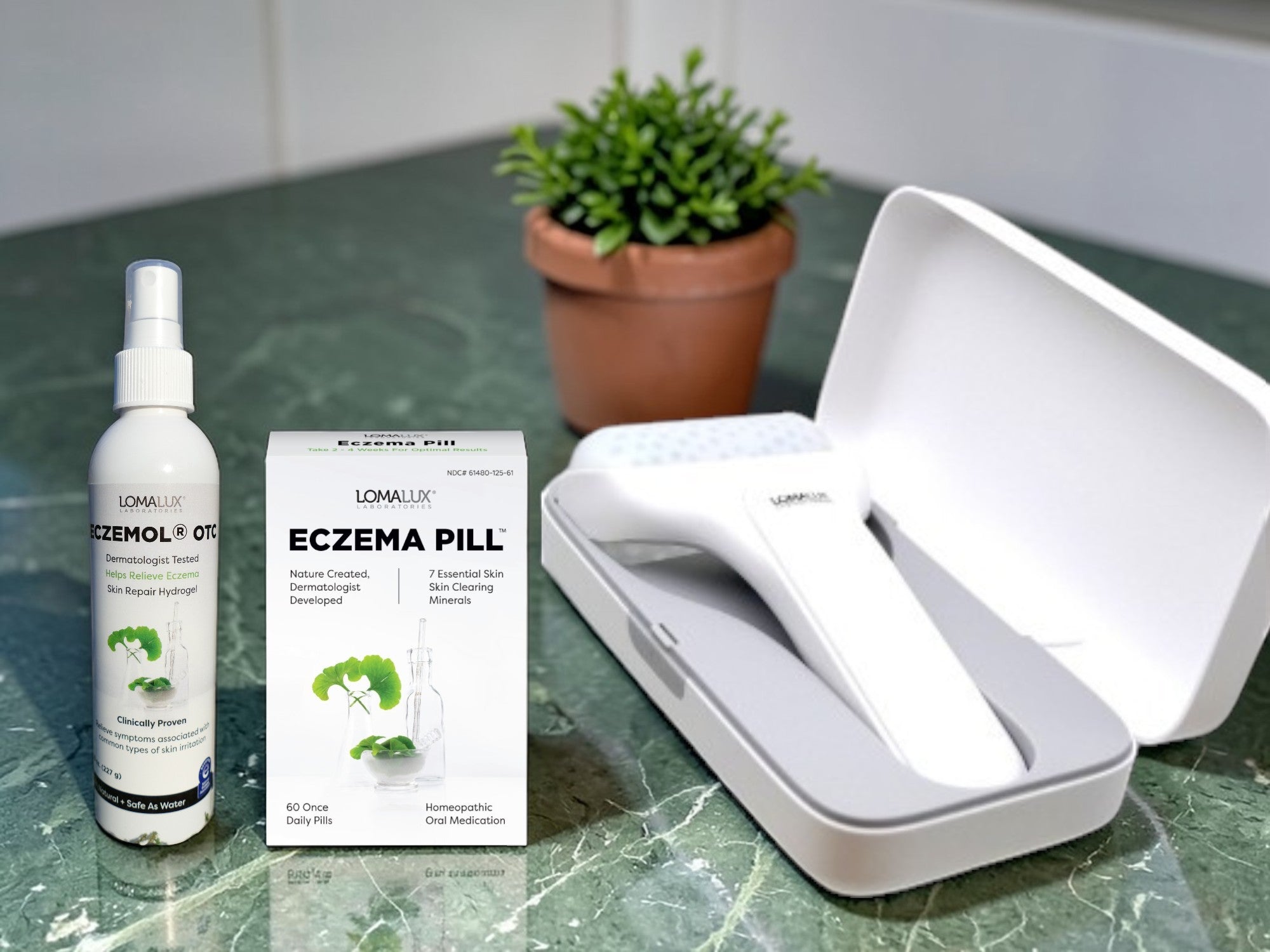 Eczema Triple Crown Bundle – Eczema Pill + Eczemol OTC + Ice Roller