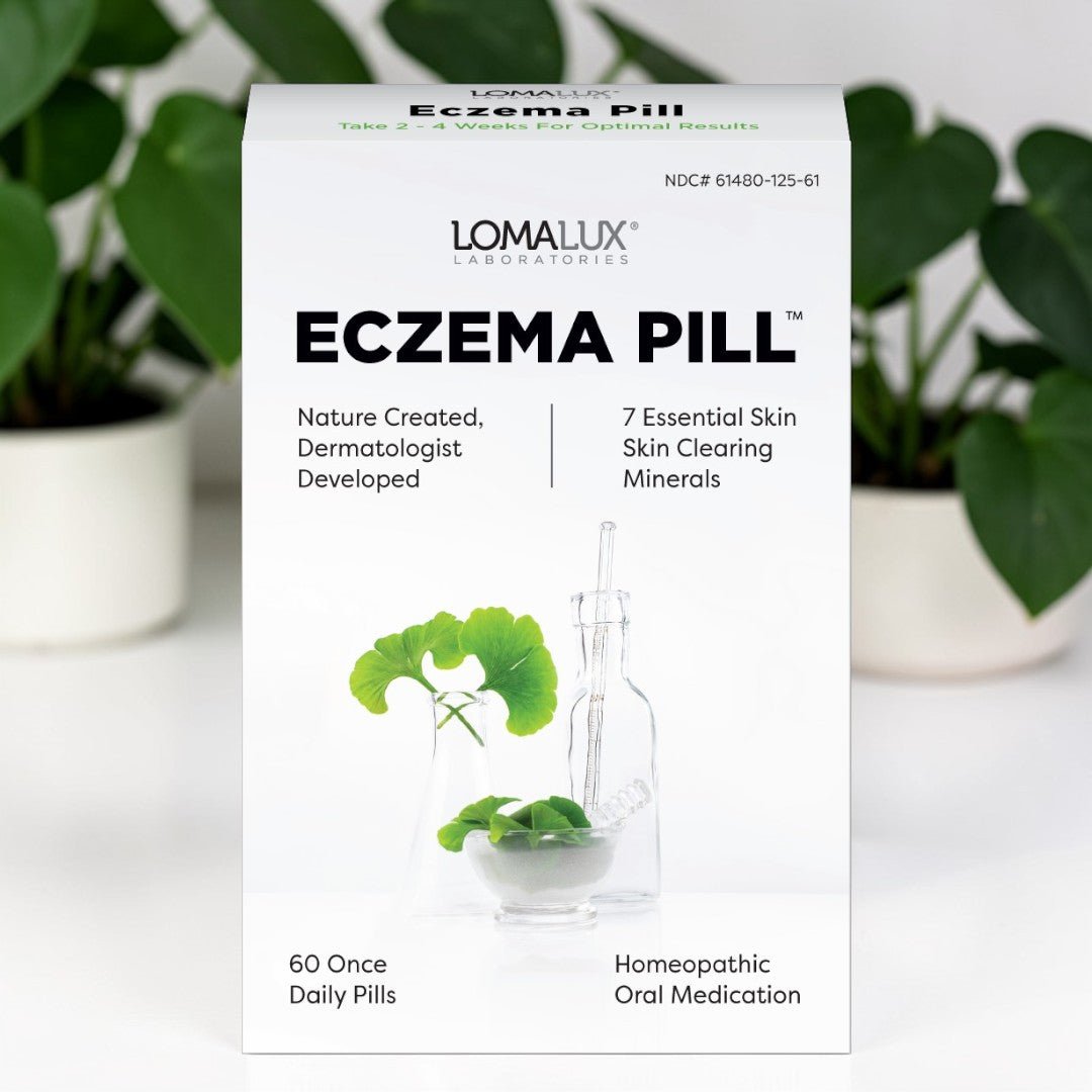 Loma Lux Eczema Pill, Dermatologist Developed, Natural Minerals, 60 Berry Flavored Pills - 